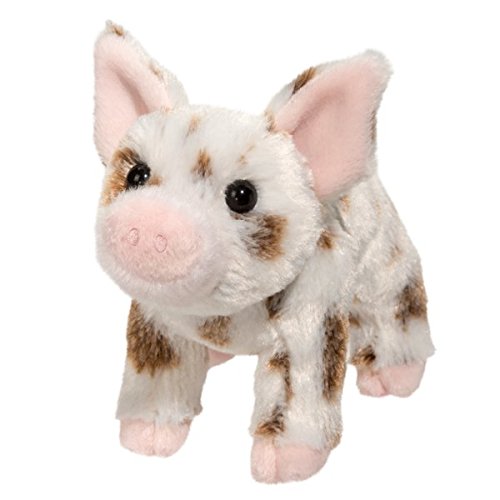 Douglas Cuddle Yogi Brown Spotted Pig 7" Plush Stuffed Animal Toy #1540
