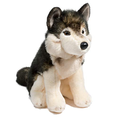 Douglas Cuddle Atka Wolf 11" Plush Stuffed Animal Toy #1833