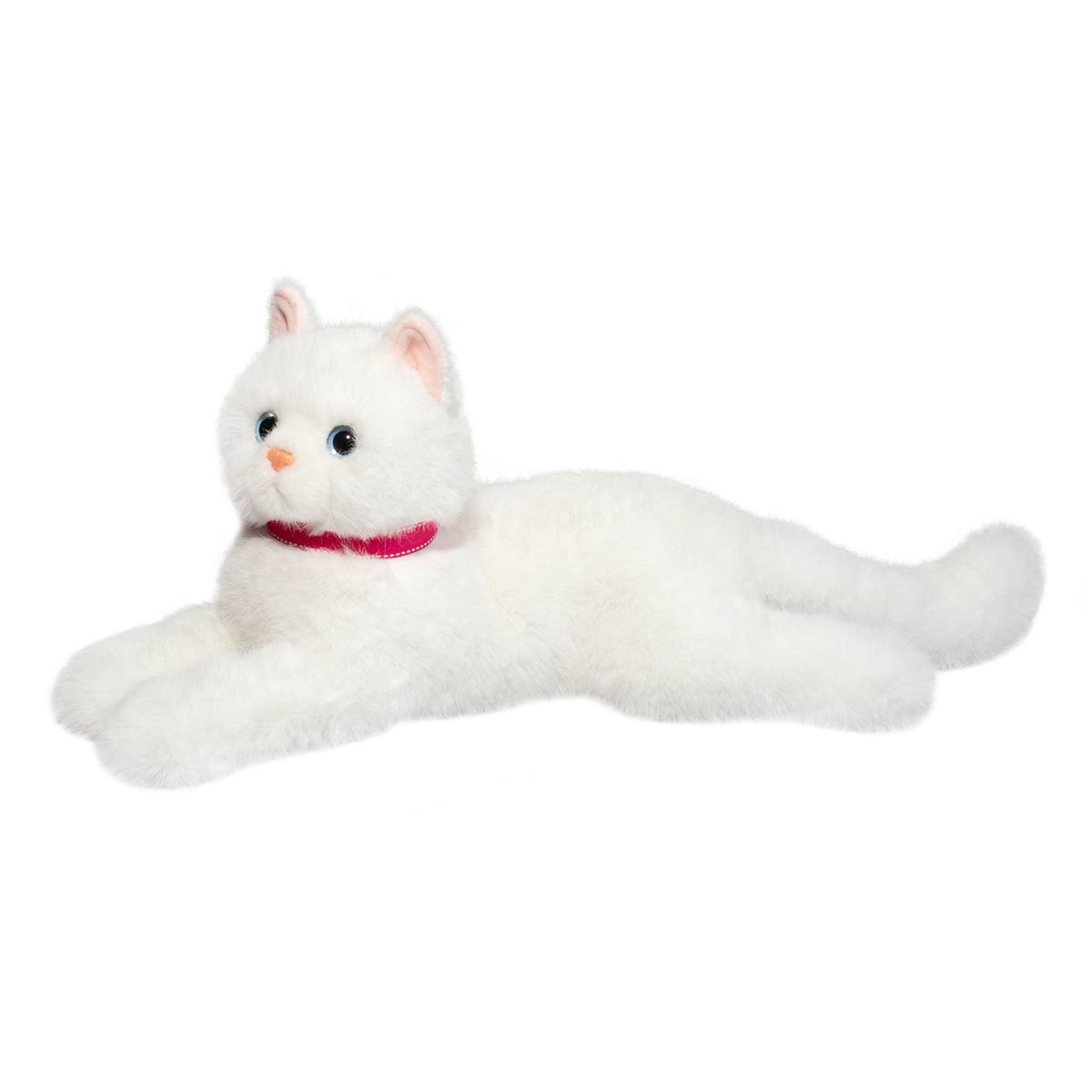 Douglas Cuddle Alba White Cat 15" Plush Stuffed Animal Toy #282