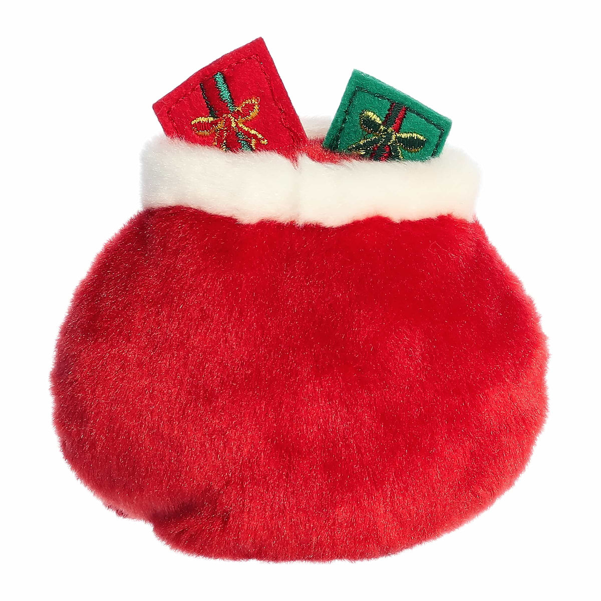 Aurora Palm Pals Velvet Santa Bag 5 inch Plush Stuffed Animal Toy