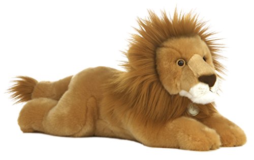 Aurora Realistic Miyoni Lion Plush Stuffed Animal Toy 16.5" #10863