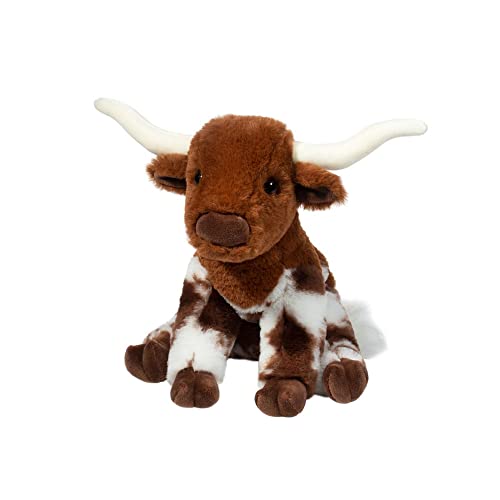 Douglas Cuddle Bixbie Soft Texas Longhorn Bull 9" Plush Stuffed Animal Toy #4624