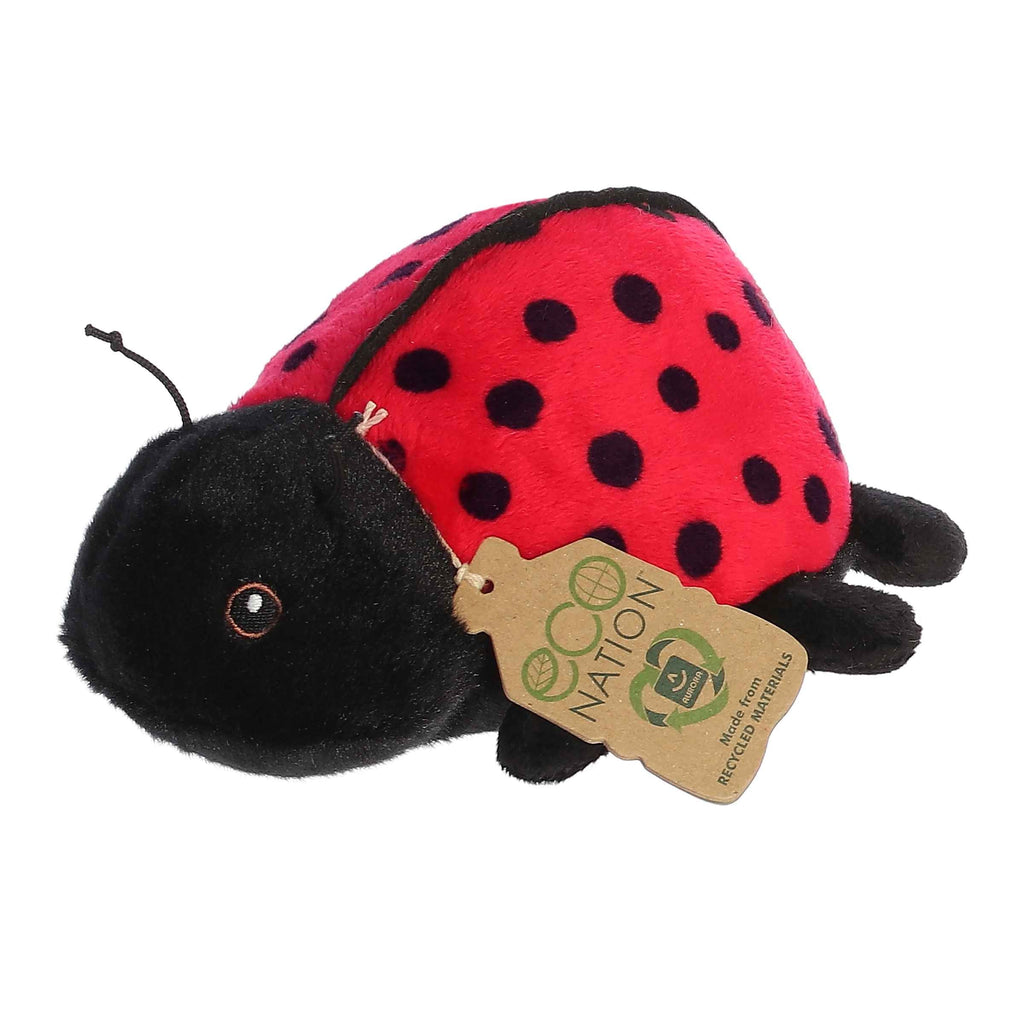 Aurora 8" Eco Softies Ladybug Plush Stuffed Animal Toy #35164