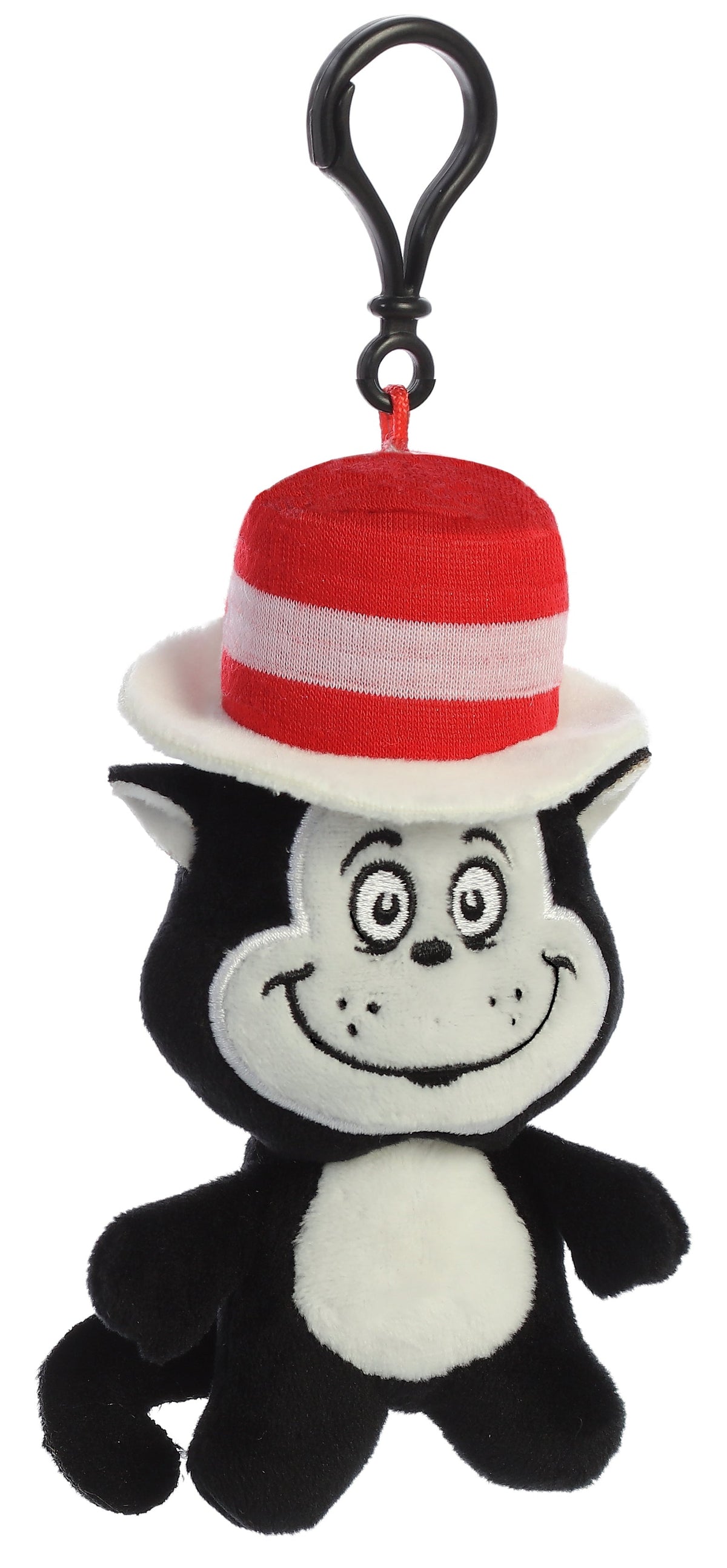 Aurora Dr. Seuss Cat In The Hat Keychain Plush Stuffed Animal Toy 4" #15921