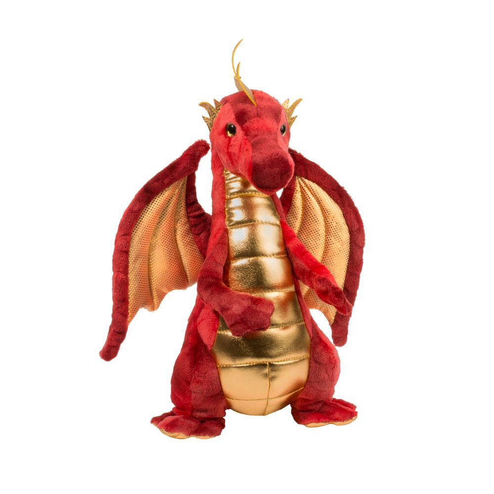 Douglas Cuddle Eugene Red Dragon 11" Plush Stuffed Animal Toy #731
