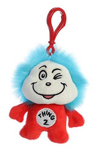 Aurora Whimsical Dr. Seuss Thing Two Clip-On Plush Stuffed Animal Toy 4" #15924