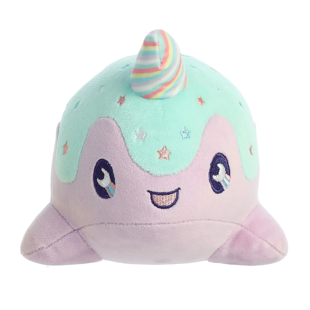 Aurora Tasty Peach Pastel Lollipop Nomwhal Plush Stuffed Animal Toy 8" #14295