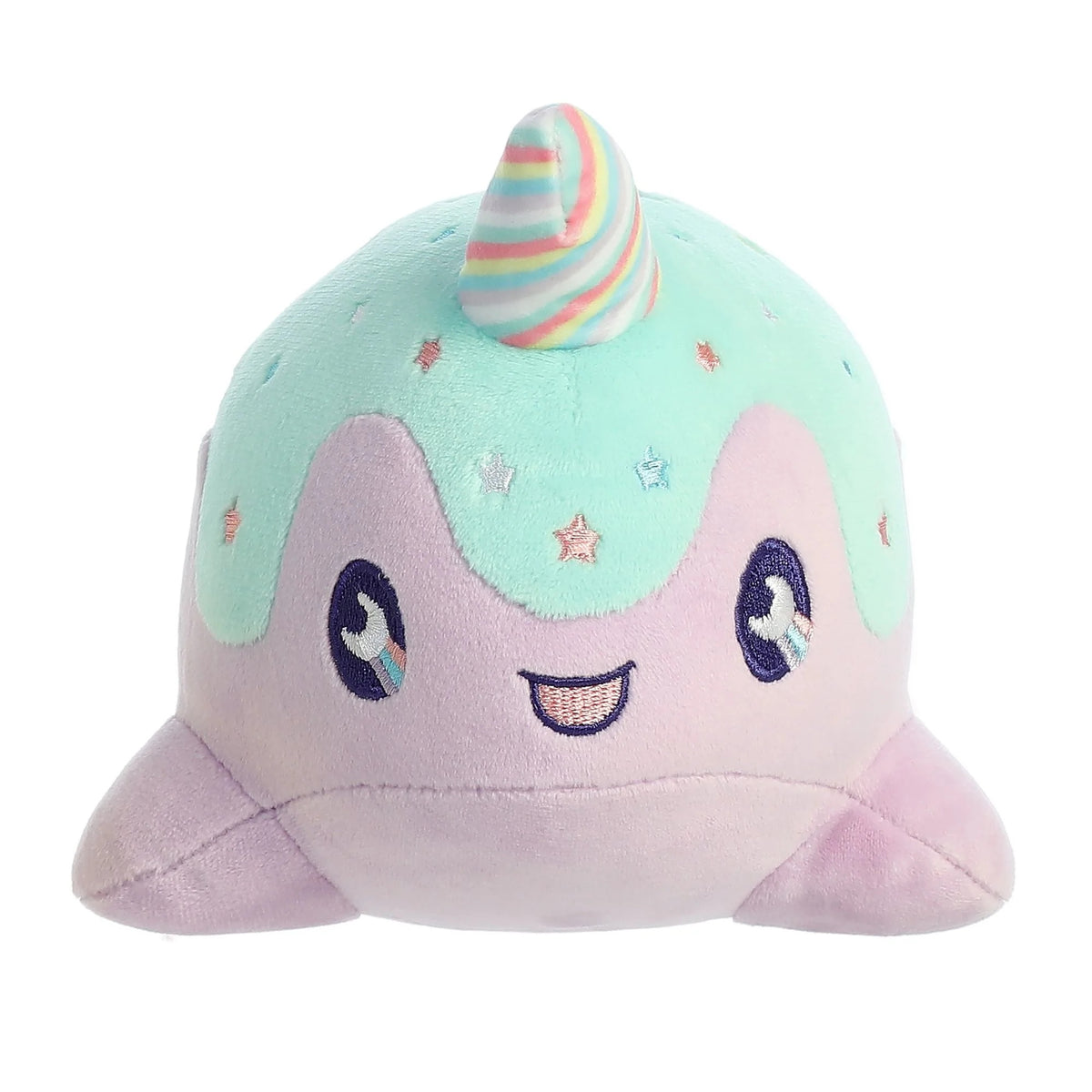 Aurora Tasty Peach Pastel Lollipop Nomwhal Plush Stuffed Animal Toy 8" #14295