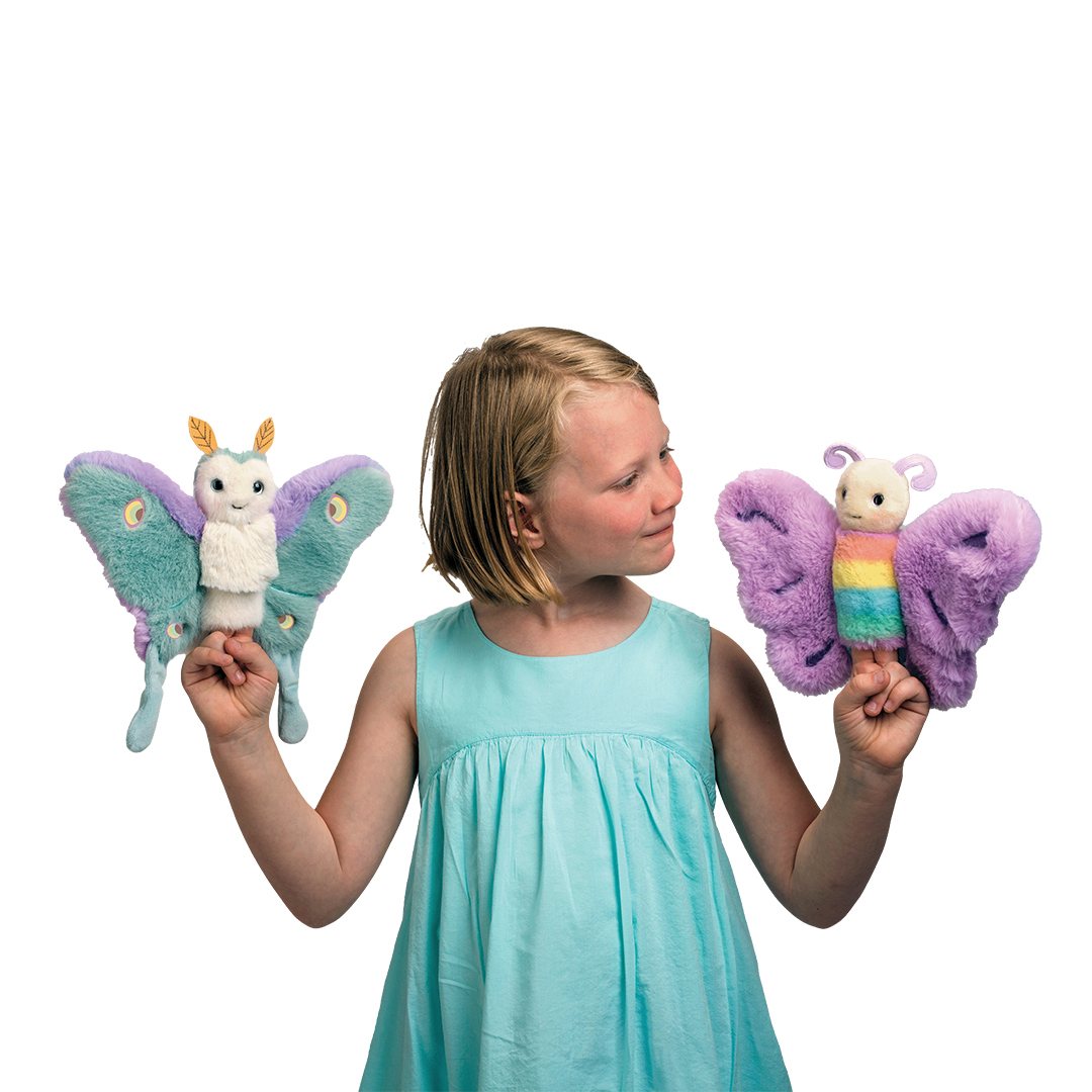 Douglas Cuddle Juniper Luna Moth 10" Plush Stuffed Animal Toy #1608