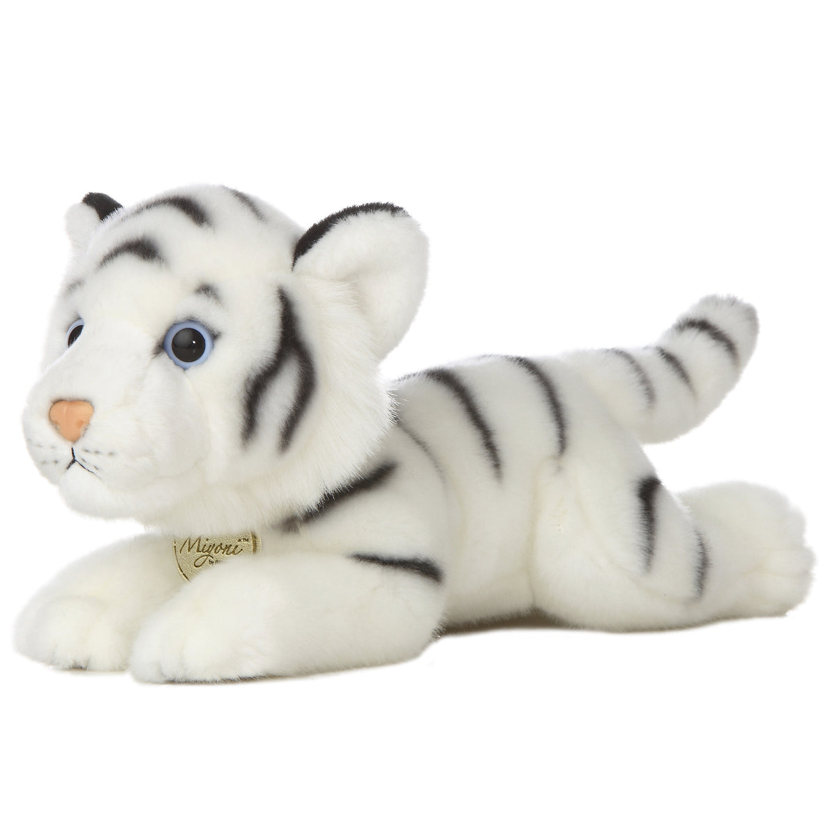 Aurora 8" Miyoni White Tiger Plush Stuffed Animal Toy #10846