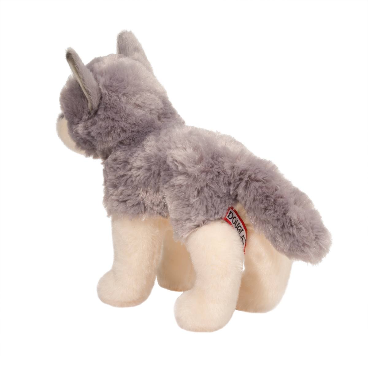 Douglas Cuddle Ashes Wolf 8" Plush Stuffed Animal Toy #4036