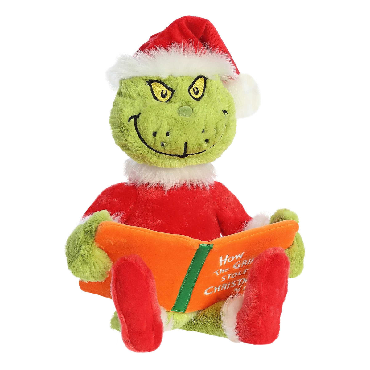 Aurora Whimsical Dr. Seuss Storytime Grinch Plush Stuffed Animal Toy 16" #15240