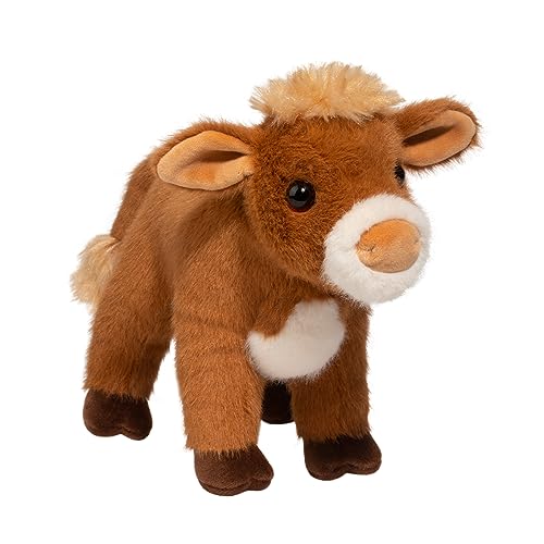Douglas Cuddle Belle Jersey Cow 11" Plush Stuffed Animal Toy #3714