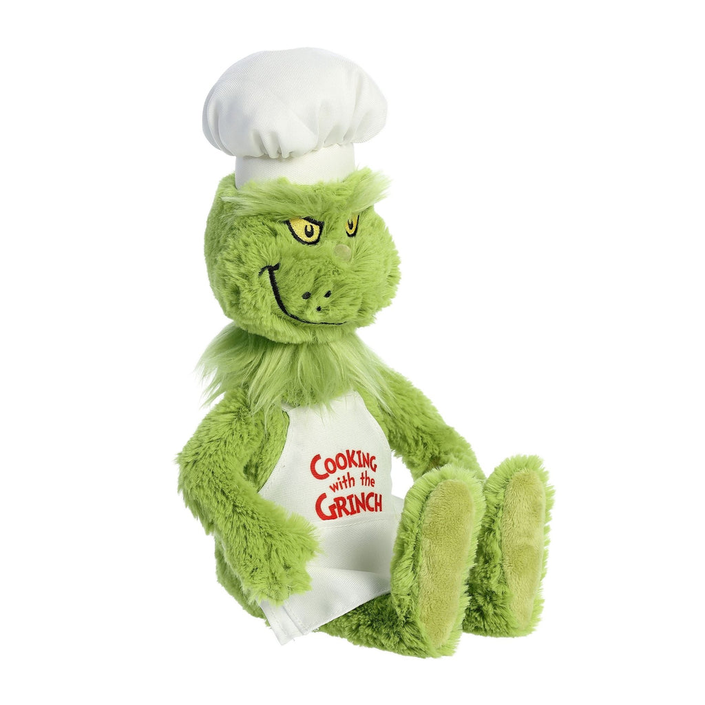 Aurora Dr. Seuss Chef Grinch Green 14 " 15993 Plush Stuffed Animal Toy