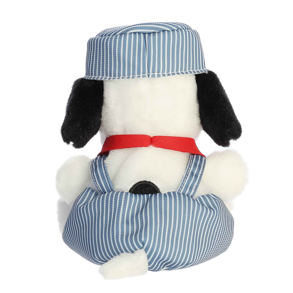 Aurora Peanuts Palm Pals Train Engineer Snoopy Plush Stuffed Animal Toy #40498