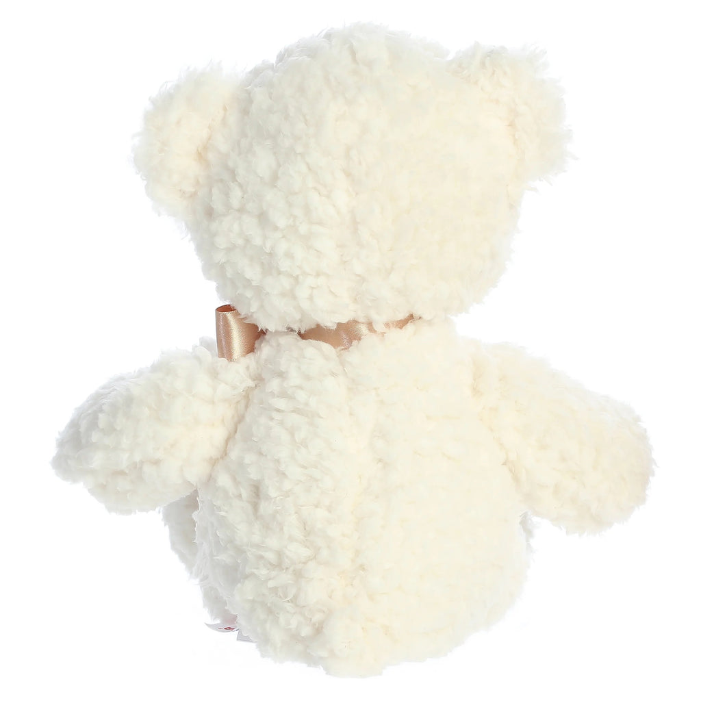Aurora Bear - 14" Ashford #01623 White Plush Stuffed Animal Toy