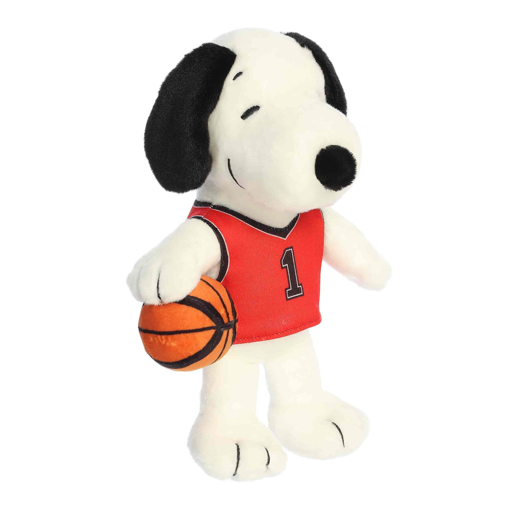 Aurora 8" Peanuts Basketball Snoopy Plush Stuffed Animal Toy #40555