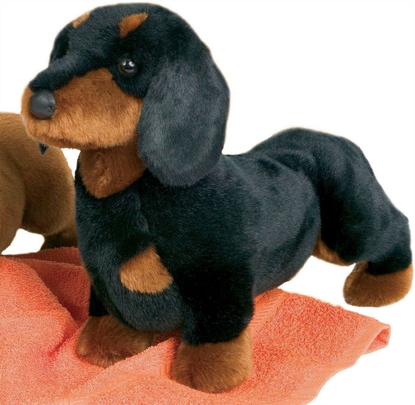 Douglas Cuddle Spats Black & Tan Dachshund 16" Plush Stuffed Animal Toy #2002