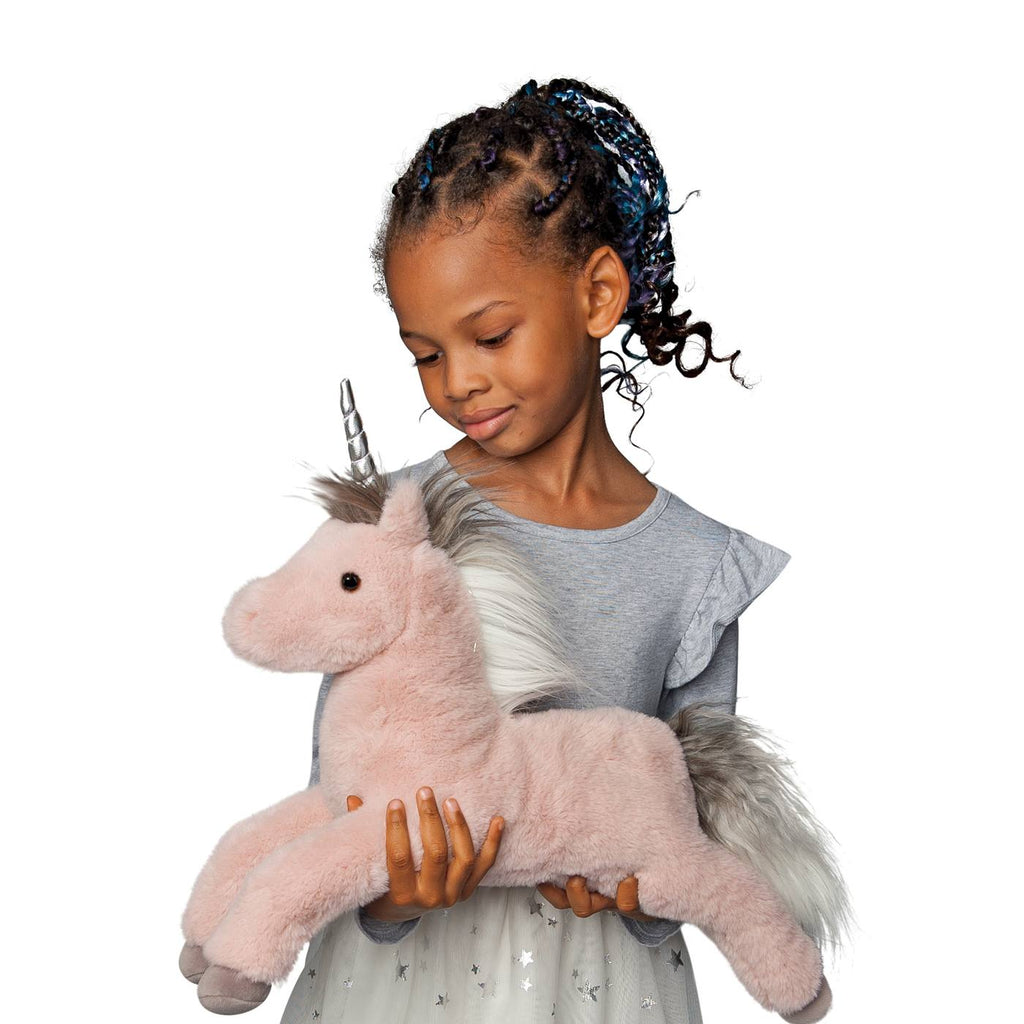Douglas Cuddle Esme Mauve Unicorn, Large 19.5" Plush Stuffed Animal Toy #4213