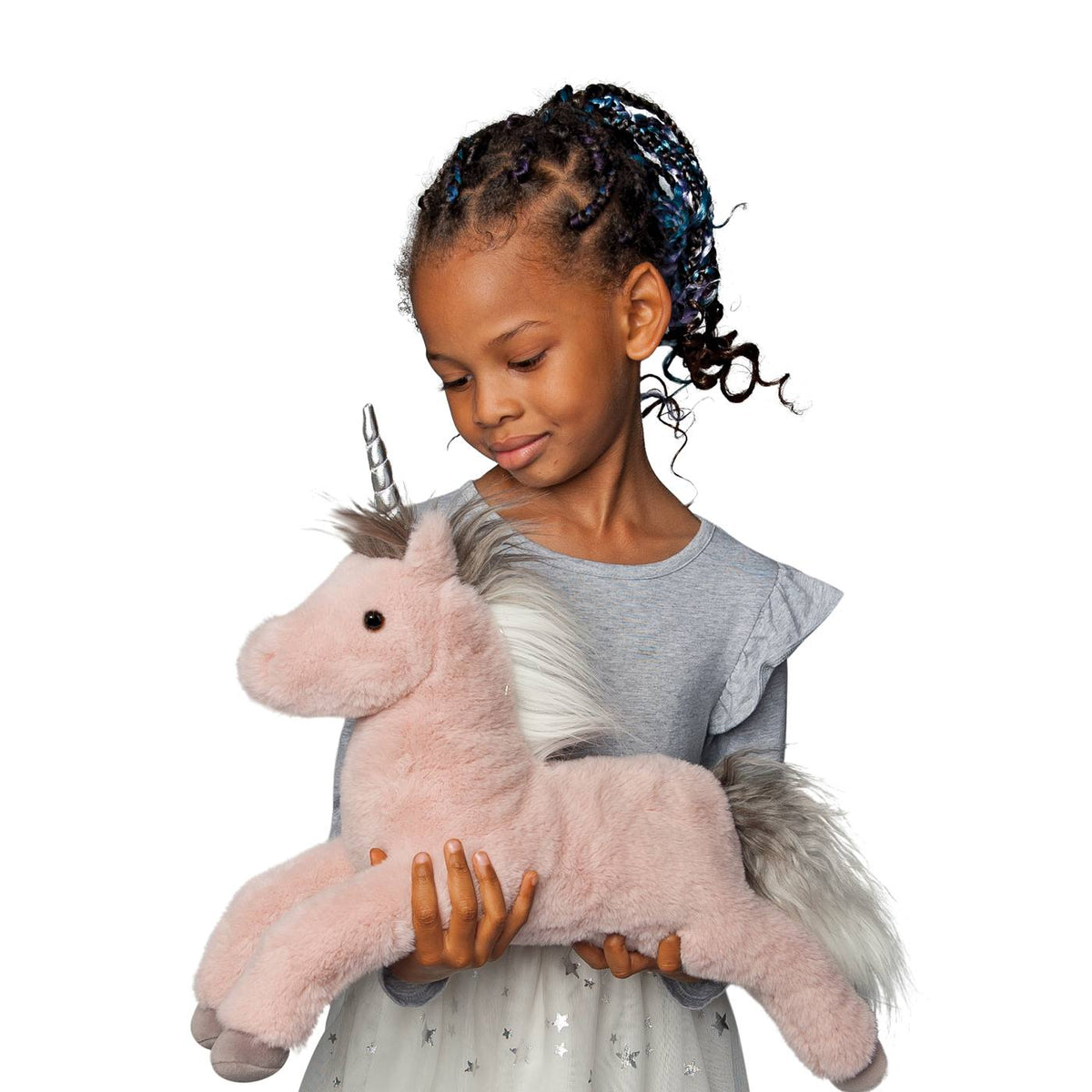 Douglas Cuddle Esme Mauve Unicorn, Large 19.5" Plush Stuffed Animal Toy #4213