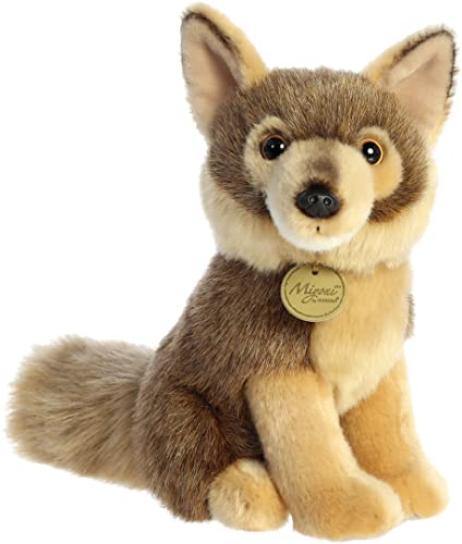 Aurora Realistic Miyoni Coyote Brown 9.5 " #26491 Plush Stuffed Animal Toy