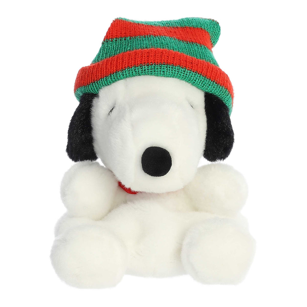 Aurora Peanuts Palm Pals Snoopy Beanie White 5" #40462 Plush Stuffed Animal Toy