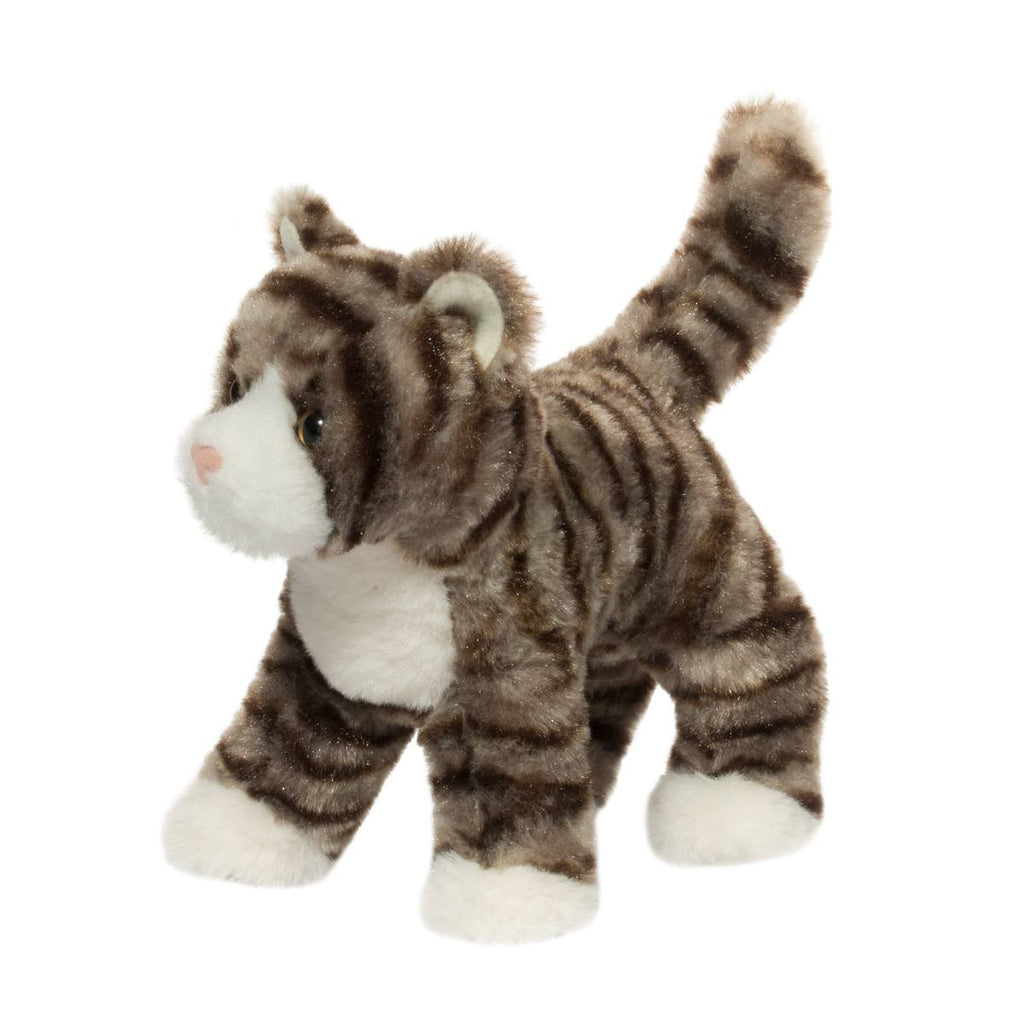 Douglas Cuddle Zigby Gray Stripe Cat 8" Plush Stuffed Animal Toy #4024