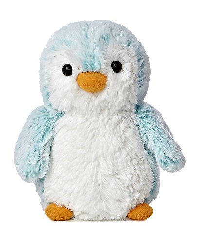 Aurora 6" Pompom Penguin Brights - Blue 09820 Plush Stuffed Animal Toy