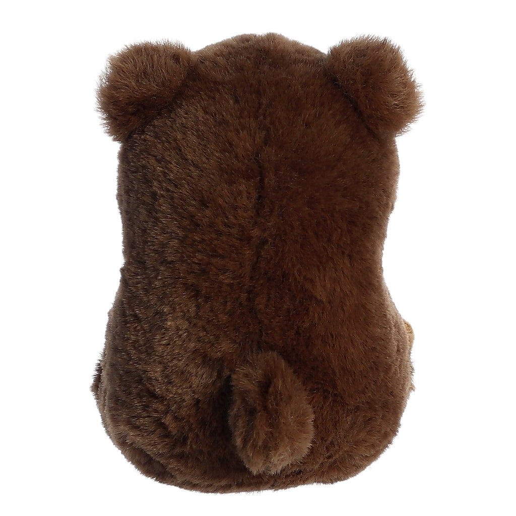 Aurora Round Rolly Pet Brambles Brown Bear Brown 5 " 16524 Plush Toy