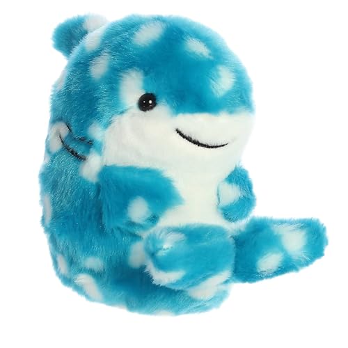 Aurora Round Rolly Pet Willa Whale Shark Plush Stuffed Animal Toy 5" #16434