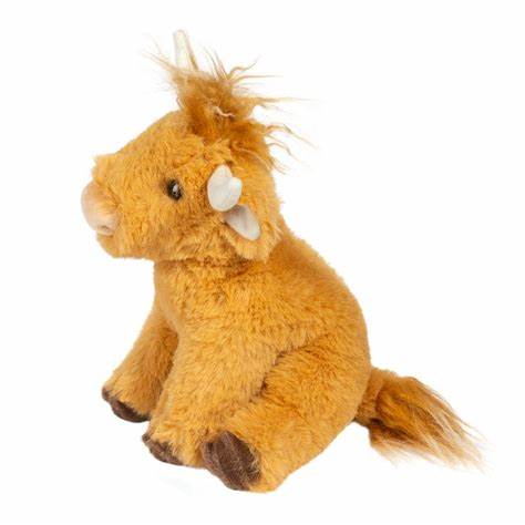 Douglas Cuddle Mini Scottie Soft Highland Cow 7" Plush Stuffed Animal Toy #4494