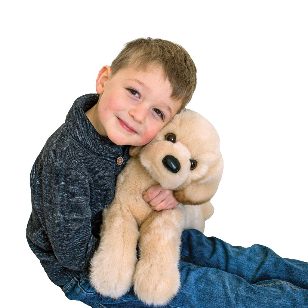 Douglas Cuddle Lettie DLux Yellow Lab 22" Plush Stuffed Animal Toy #2411