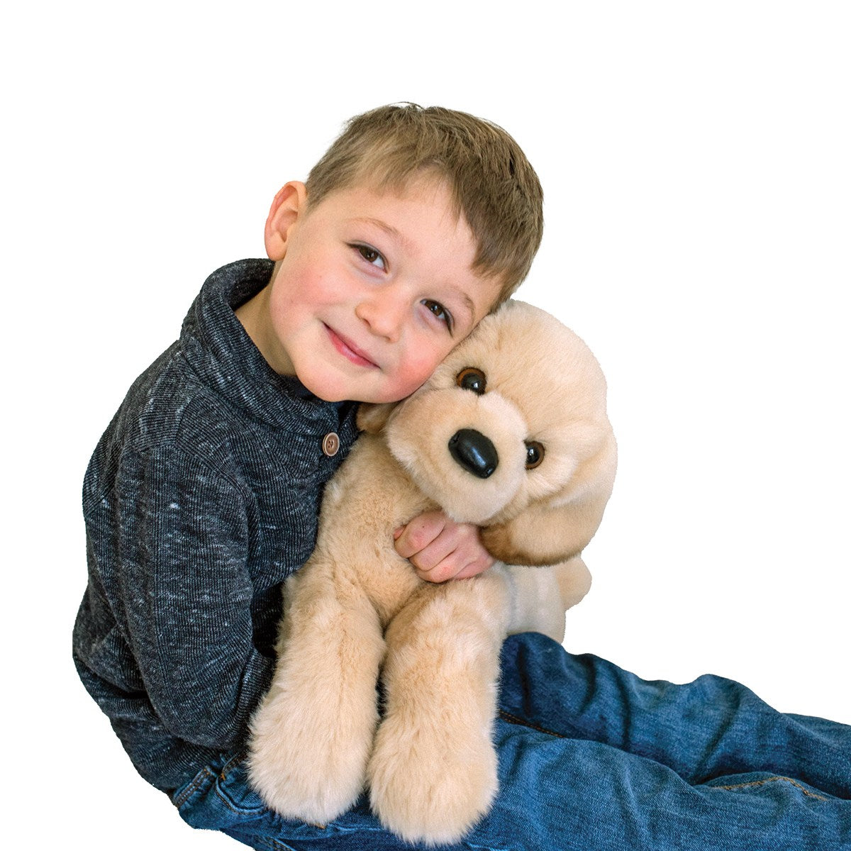 Douglas Cuddle Lettie DLux Yellow Lab 22" Plush Stuffed Animal Toy #2411