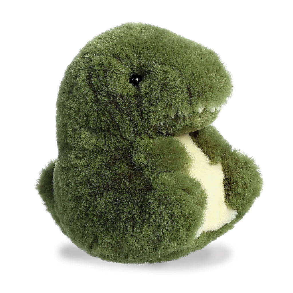 Aurora Round Rolly Pet Rawr T-Rex Green 5 " 16984 Plush Stuffed Animal Toy