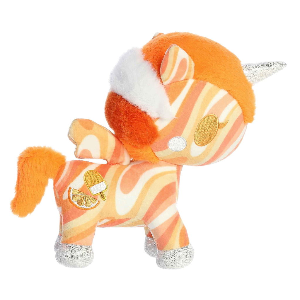 Aurora Tokidoki Unicorno Orange Swirl Plush Stuffed Animal Toy 8" #14421