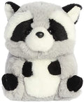 Aurora Round Rolly Pet Ripley Raccoon Gray 5 " 16993 Plush Stuffed Animal Toy