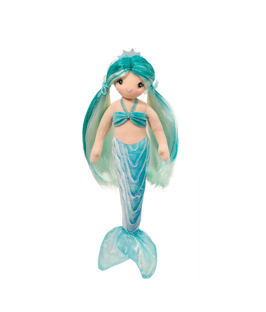 Douglas Ciara Aqua Mermiad Plush Stuffed Doll