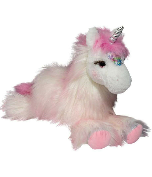 Douglas Cuddle Toys Zuri Pink Unicorn Fuzzle #4303 Stuffed Animal Toy Brand New