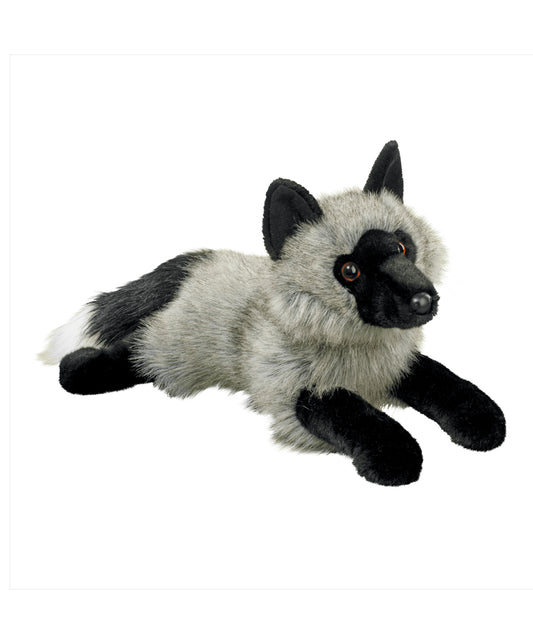 Douglas Cuddle Toys Sterling Silver Fox #4520 Stuffed Animal Toy Brand New