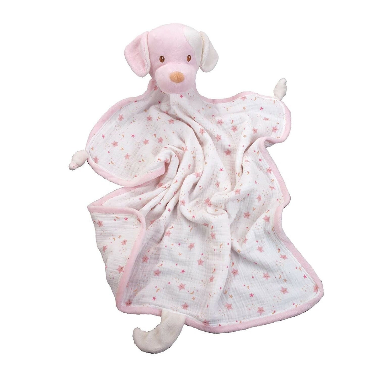 Douglas Cuddle Toys Baby Rosy Cream Puppy Dog Blanki Lovey Blanket #6611
