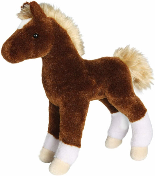 Douglas Cuddle Toys Teak Chestnut Foal #4542 Stuffed Animal Toy