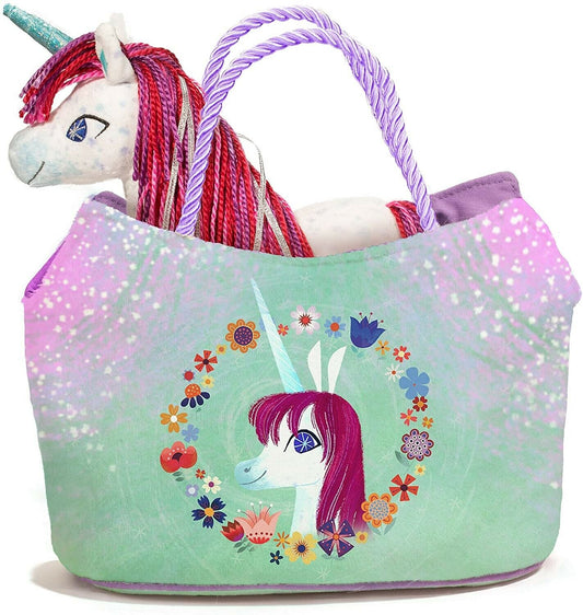 Douglas Uni Unicorn Sassy Sak with Plush Stuffed Animal