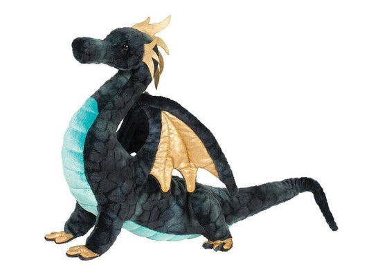Douglas Cuddle Toys Aragon Navy Dragon # 727 Stuffed Animal Toy
