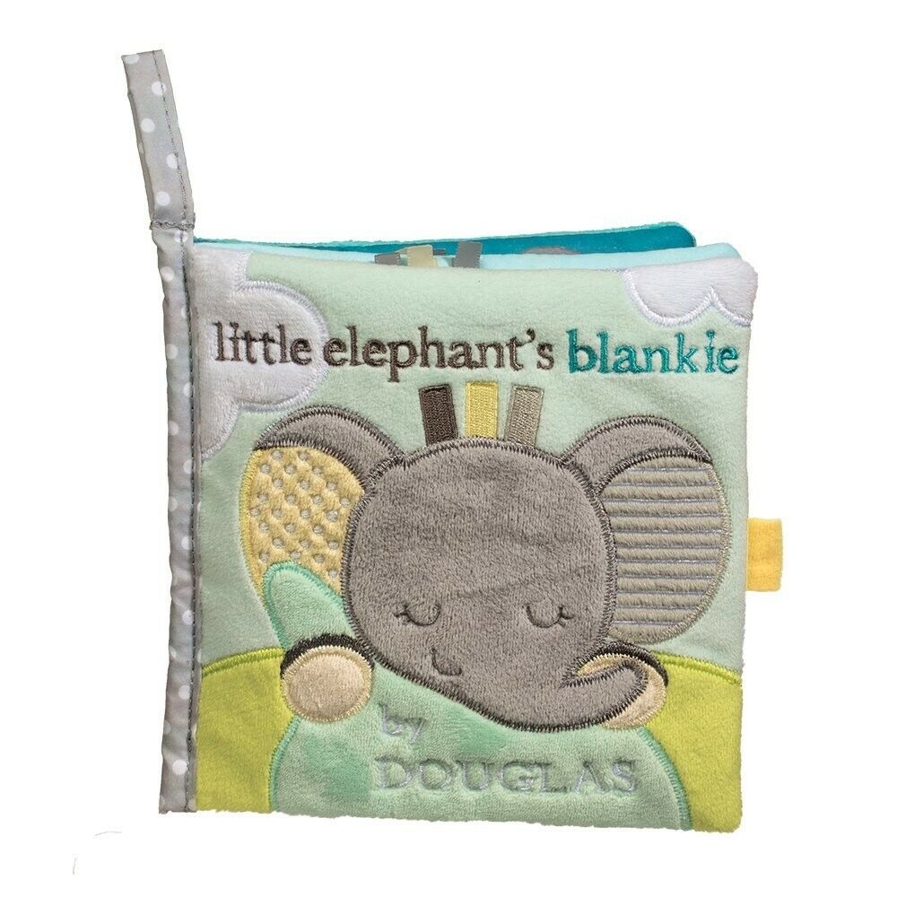 Douglas Cuddle Toys Gray Elephant Soft Activity Book #6408 Stuffed Animal Toy