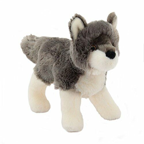 Douglas Cuddle Toys Ashes the Wolf # 4036 Stuffed Animal Toy