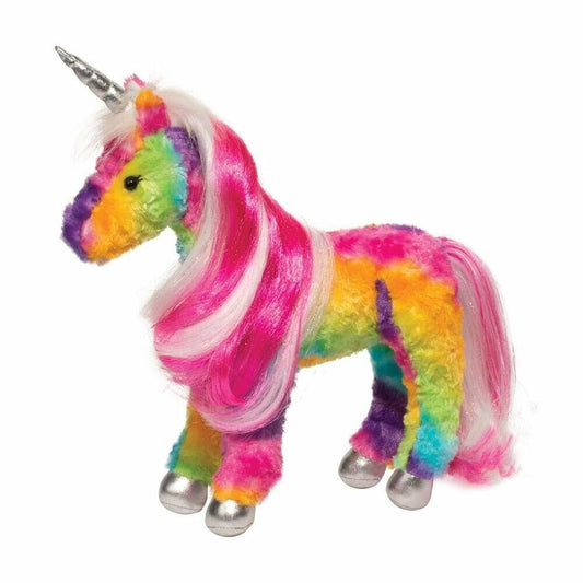 Douglas Cuddle Toys Joy Rainbow Princess Unicorn #770 Stuffed Animal Toy