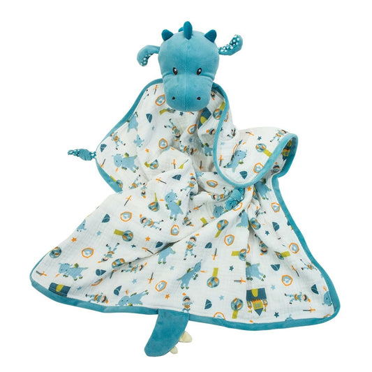 Douglas Cuddle Toys Baby Demitri Dragon Blanki Lovey Blanket #6607