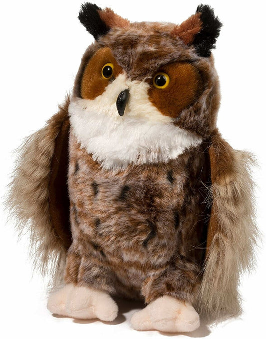 Douglas Cuddle Toys Einstein Great Horned Owl # 3838 Stuffed Animal Toy
