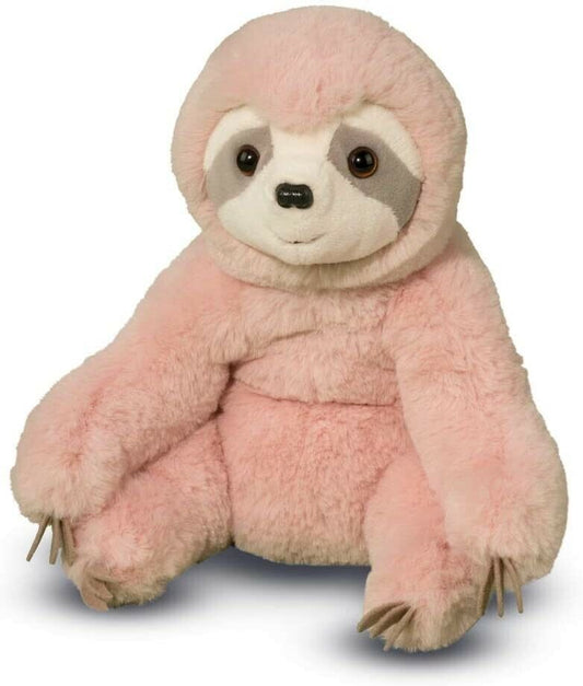 Douglas Cuddle Toys Pink Sloth Softie #15048 Stuffed Animal Toy Brand New