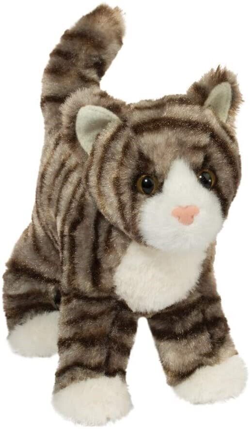 Douglas Cuddle Toys Zigby Gray Stripe Tabby Cat # 4024 Stuffed Animal Toy